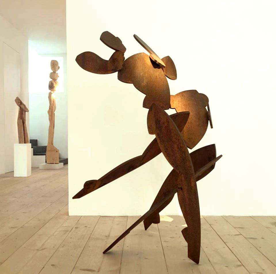 Abstraktion I ´Dynamik´, Stahl, H 124cm